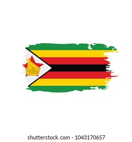 Zimbabwe flag, vector illustration