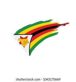Zimbabwe flag, vector illustration