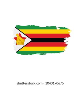 Zimbabwe flag, vector illustration