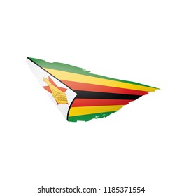 Zimbabwe flag, vector illustration on a white background.