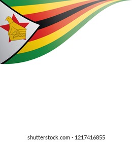 Zimbabwe flag, vector illustration on a white background