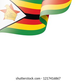 Zimbabwe flag, vector illustration on a white background