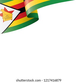 Zimbabwe flag, vector illustration on a white background