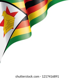 Zimbabwe flag, vector illustration on a white background