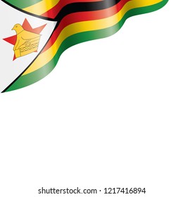 Zimbabwe flag, vector illustration on a white background