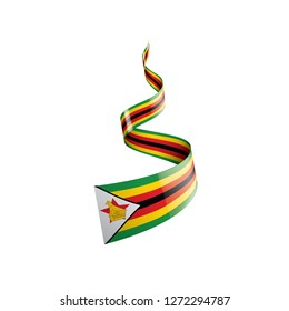Zimbabwe flag, vector illustration on a white background