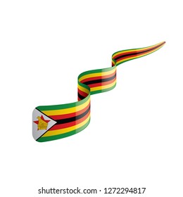 Zimbabwe flag, vector illustration on a white background