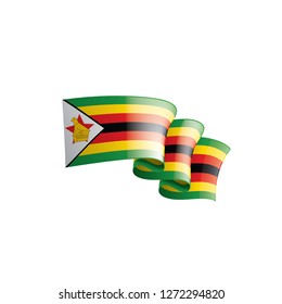 Zimbabwe flag, vector illustration on a white background