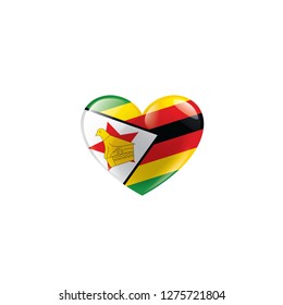 Zimbabwe flag, vector illustration on a white background