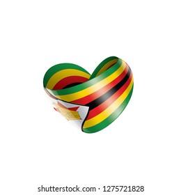 Zimbabwe flag, vector illustration on a white background