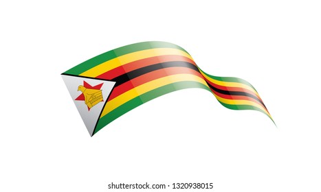 Zimbabwe flag, vector illustration on a white background