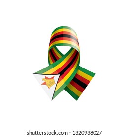 Zimbabwe flag, vector illustration on a white background