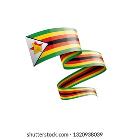 Zimbabwe flag, vector illustration on a white background