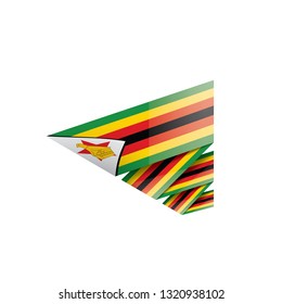 Zimbabwe flag, vector illustration on a white background