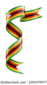 Zimbabwe flag, vector illustration on a white background