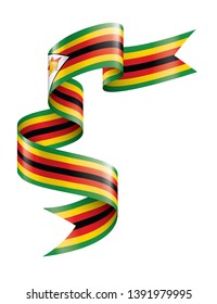Zimbabwe flag, vector illustration on a white background