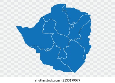 Zimbabue Mapa de color azul en la barra de fondo