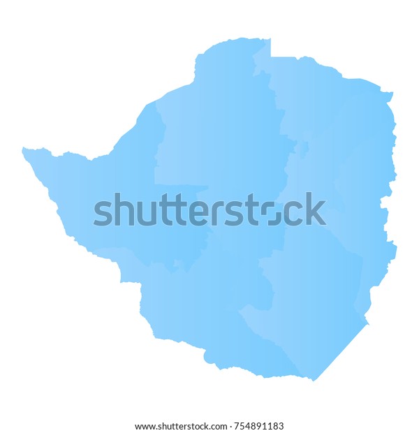 Zimbabwe Map Blue Pastel Graphic Background Stock Vector (Royalty Free
