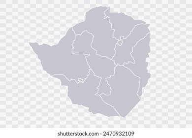 Zimbabue Mapa Color de la nube en el fondo blanco archivos de calidad Png