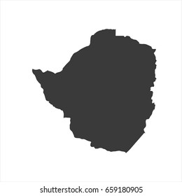 Zimbabwe map vector. / Zimbabwe map.