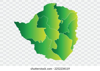 Zimbabwe Map yellowish green Color Background quality files png