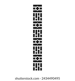 Zimbabwe Pattern Frame Vector Design