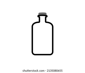Zin bottle logo design symbol.  Vector illustration image  template.