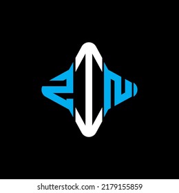 ZIN letter logo creative design with vector graphic