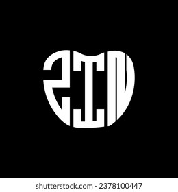 ZIN-Buchstaben Logo kreatives Design. ZIN einzigartiges Design.
