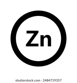 Zinc icon illustrated in vector