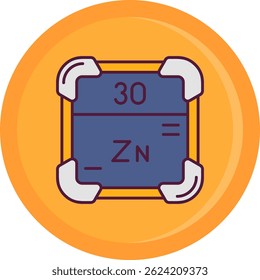 Zinc Line vector Icon Design