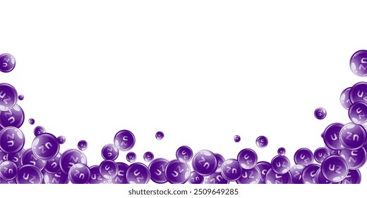 Zinc round capsules scattered randomly.  Beauty treatment and nutrition skin care.   Essential vitamins vector illustration.  Wellness concept.