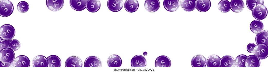 Cápsulas redondas de zinc dispersas al azar.  Tratamiento de belleza y nutrición cuidado de la piel.   Ilustración vectorial de vitaminas esenciales.  Concepto de vida saludable.
