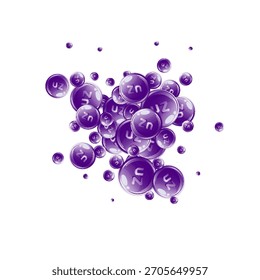 Cápsulas redondas de zinc dispersas al azar.  Tratamiento de belleza y nutrición cuidado de la piel.   Antecedentes médicos y científicos.  Concepto de bienestar.