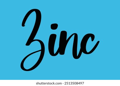 Zinco Estilo Cursivo Tipografia Citação Texto No Fundo Colorido