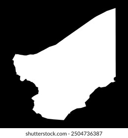 Zinder region map, administrative division of the country of Niger. Vector illustration.