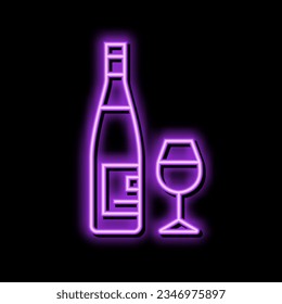 zinfandel red wine neon light sign vector. zinfandel red wine illustration