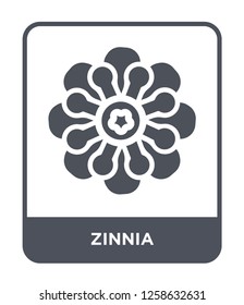 zinnia icon vector on white background, zinnia trendy filled icons from Nature collection, zinnia simple element illustration