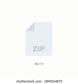 icono de extensión de archivo zip elemento de diseño gráfico único ilustración vectorial para presentación de negocios, infografía, aplicación web y móvil, interfaz de usuario de aplicación