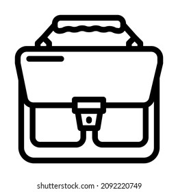 zip business file line icon vector. zip business file sign. isolated contour symbol black illustration