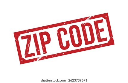ZIP CODE Red rubber stamp on white background. ZIP CODE stamp sign. ZIP CODE stamp.