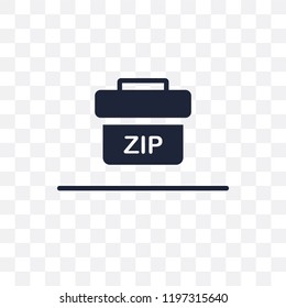 Zip Code Transparent Icon. Zip Code Symbol Design From Delivery And Logistic Collection.