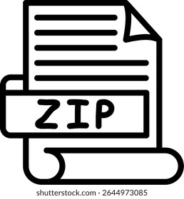 ZIP compressed archive data storage format