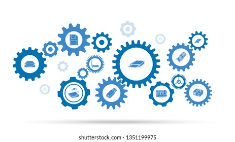 ZIP driver icon. From computer parts set