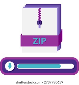 ZIP File Download Process Concept