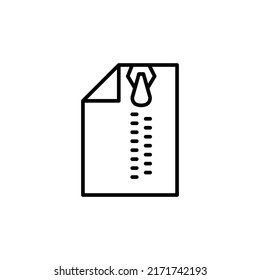 zip file editable stroke icon, Smart stroke icon
