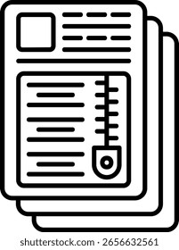 Archivo Zip Rellenado Estilo Icono Diseño