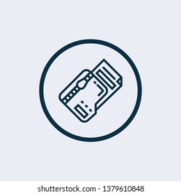 Zip File icon isolated on white background. Zip File icon simple sign. 