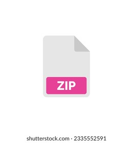 ZIP file icon isolated on white background