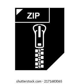 zip file icon isolated sign symbol vector illustration - high quality black style vector icons.